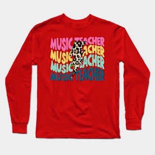 Music teacher Thunderbolt Long Sleeve T-Shirt